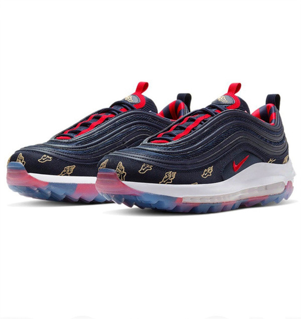 Women's Running weapon Air Max 97 Black Shoes 032